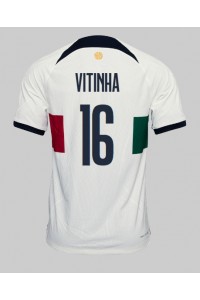 Fotbalové Dres Portugalsko Vitinha #16 Venkovní Oblečení MS 2022 Krátký Rukáv